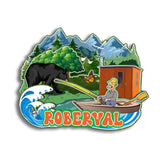 Refrigerator Magnet for Roberval Quebec Canada  132