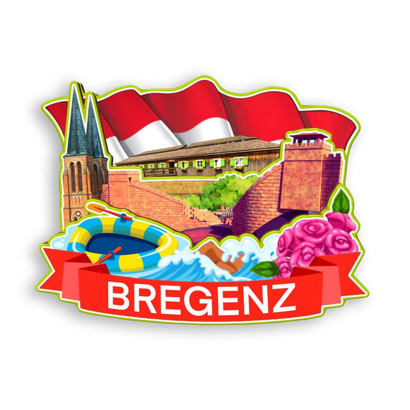 Refrigerator Magnet for Bregenz Austria  1607