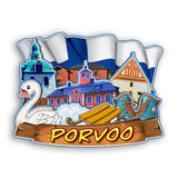 Refrigerator Magnet for Porvoo Finland  2336