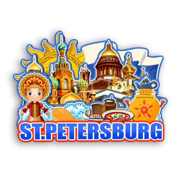 Refrigerator Magnet for Saint Petersburg Russia  2519