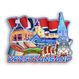 Kühlschrankmagnet für Kristiansand Norwegen 2277