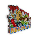 Refrigerator Magnet for Neuchatel Switzerland  2065