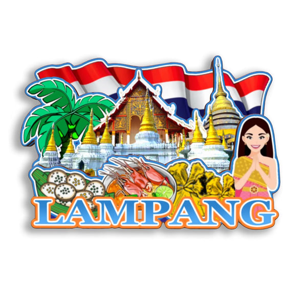 Refrigerator Magnet for Lampang Thailand  2808