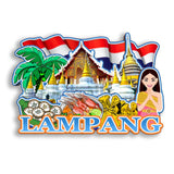 Refrigerator Magnet for Lampang Thailand  2808