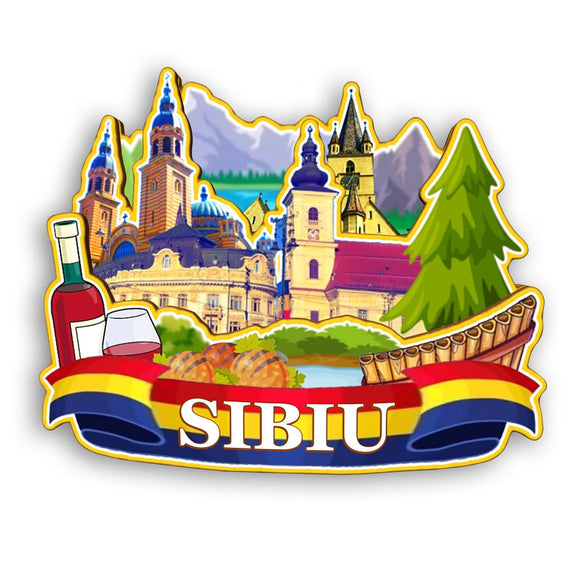 Refrigerator Magnet for Sibiu Romania  2317