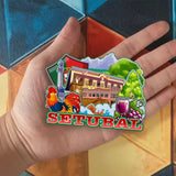 Refrigerator Magnet for Setubal Portugal  1959