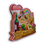 Refrigerator Magnet for Szeged Hungary  2157