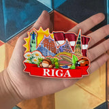 Kühlschrankmagnet für Riga, Lettland 2487
