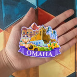 Refrigerator Magnet for Omaha Nebraska USA  1035