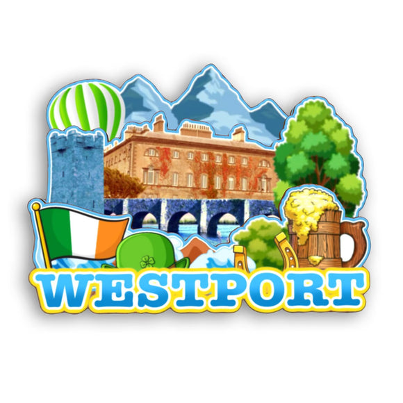 Refrigerator Magnet for Westport Ireland  2205