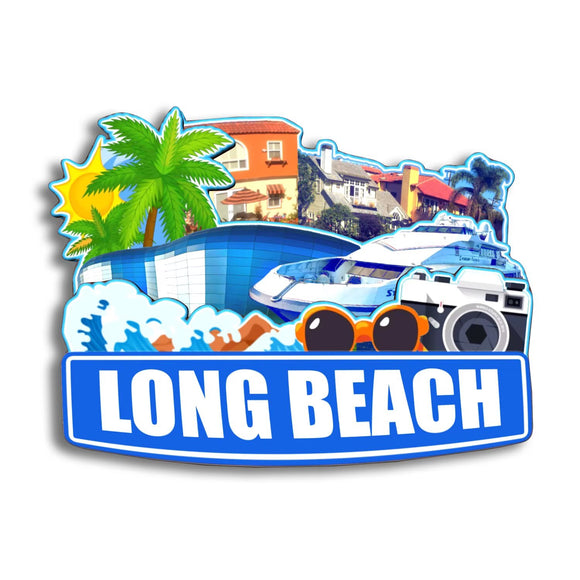 Магнит на холодильник для Лонг-Бич, Калифорния, США 237