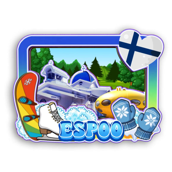 Refrigerator Magnet for Espoo Finland  2346