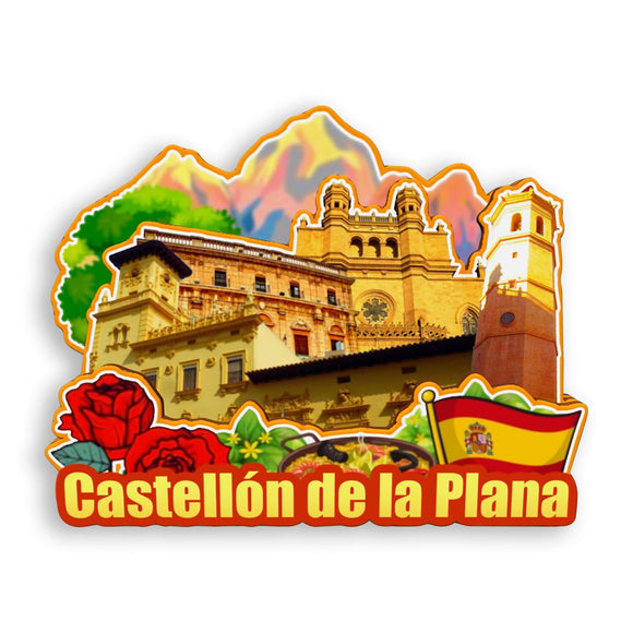 Refrigerator Magnet for Castello de la plana Spain  1576