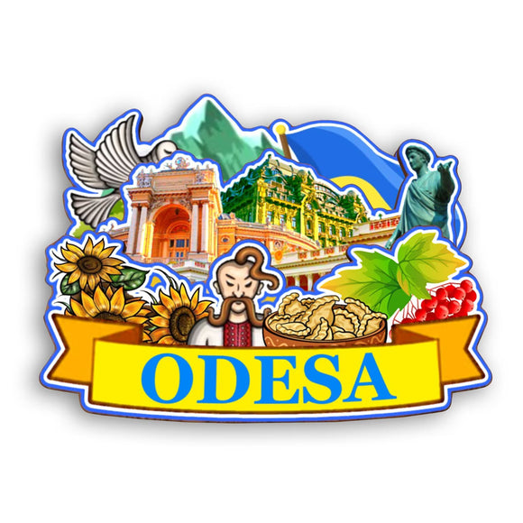 Refrigerator Magnet for Odesa Ukraine  2389