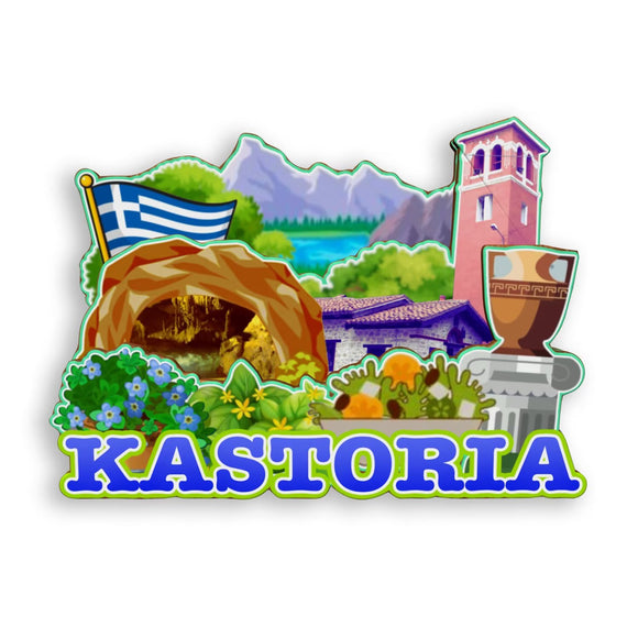 Refrigerator Magnet for Kastoria Greece  1720