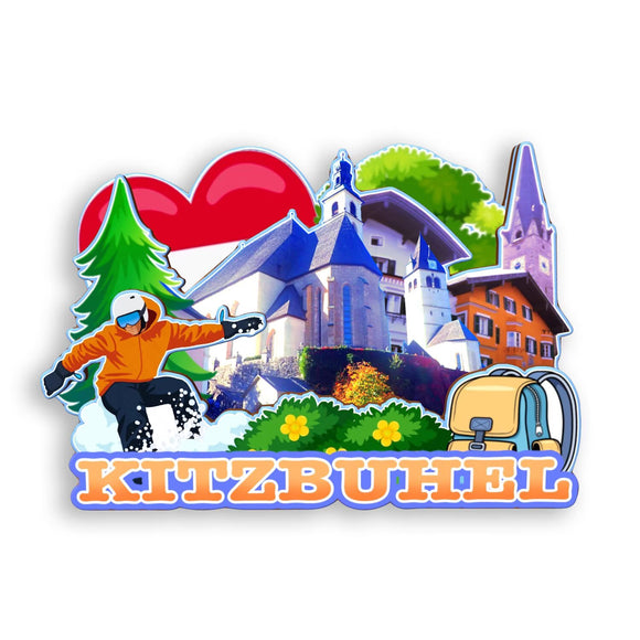 Refrigerator Magnet for Kitzbuhel Austria  1624