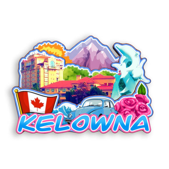 Refrigerator Magnet for Kelowna Canada  1883