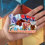 Kühlschrankmagnet für Lillehammer Norwegen 2278