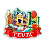 Refrigerator Magnet for Ceuta Spain  1537