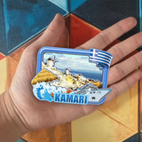 Refrigerator Magnet for Kamari Greece  1755
