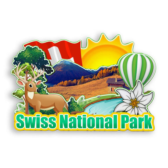 Refrigerator Magnet for Swiss National Park Switzerland  2053
