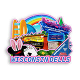 Refrigerator Magnet for Wisconsin Dells Wisconsin USA  917