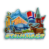 Kühlschrankmagnet für Stavanger Norwegen 2271