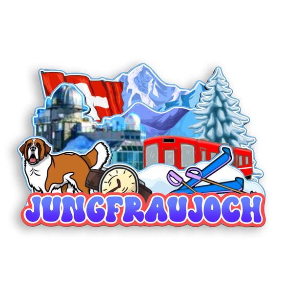 Refrigerator Magnet for Jungfraujoch Switzerland  2051