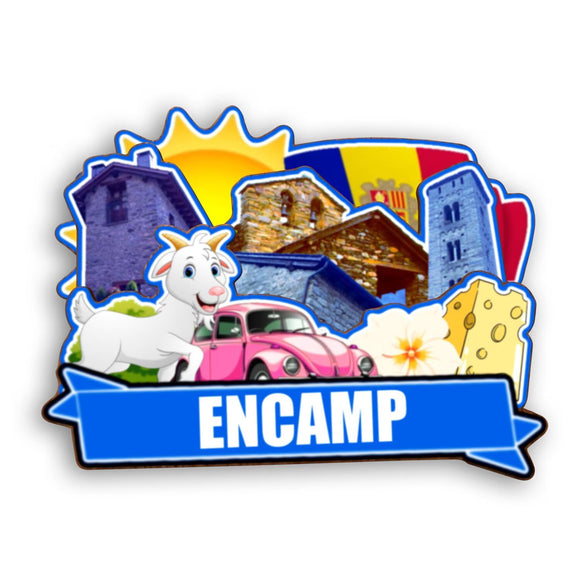 Refrigerator Magnet for Encamp Andorra  2406