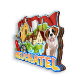 Refrigerator Magnet for Neuchatel Switzerland  2065