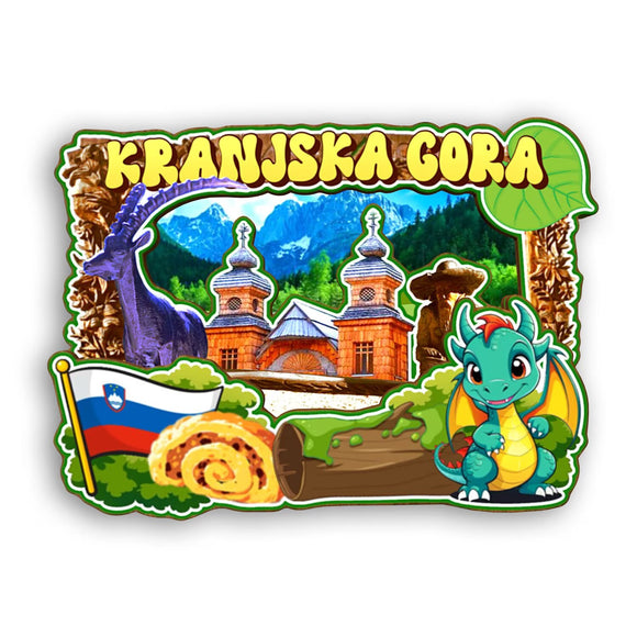 Refrigerator Magnet for Kranjska Gora Slovenia  2365