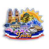Refrigerator Magnet for Tours France  1337