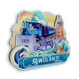 Refrigerator Magnet for Wulan, Qinghai, China  868