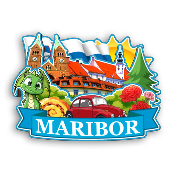 Refrigerator Magnet for Maribor Slovenia  2367