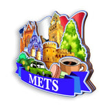 Refrigerator Magnet for Mets France  1353