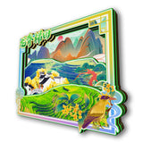 Refrigerator Magnet for Longji Rice Terraces, Guilin, Guangxi, China  18