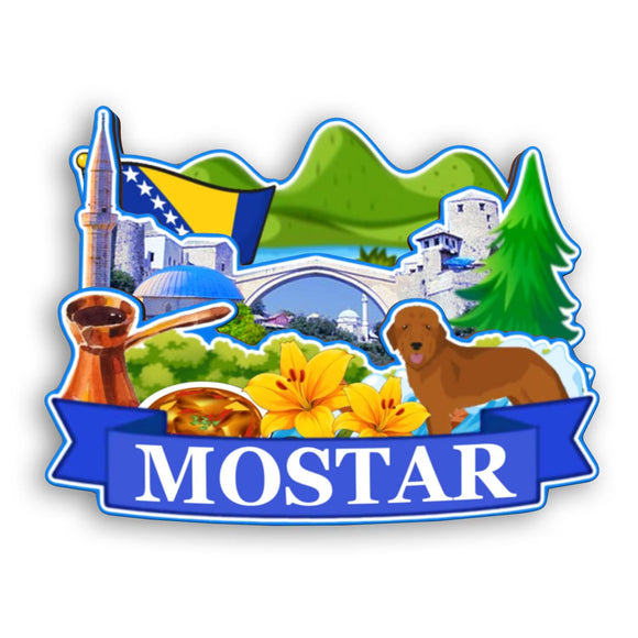 Refrigerator Magnet for Mostar Bosnia and Herzegovina  2415
