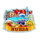 Магнит на холодильник для Бурсы, Турция, 1647