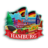 Refrigerator Magnet for Hamburg Germany  1174