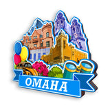 Refrigerator Magnet for Omaha Nebraska USA  1036