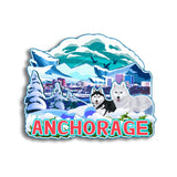 Refrigerator Magnet for Anchorage Alaska USA  102