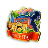 Kühlschrankmagnet für Wichita Kansas USA 947