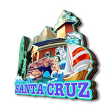 Kühlschrankmagnet für Santa Cruz, Kalifornien, USA 240