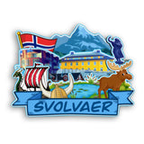 Kühlschrankmagnet für Svolvaer Norwegen 2282