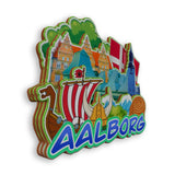 Refrigerator Magnet for Aalborg Denmark  2075