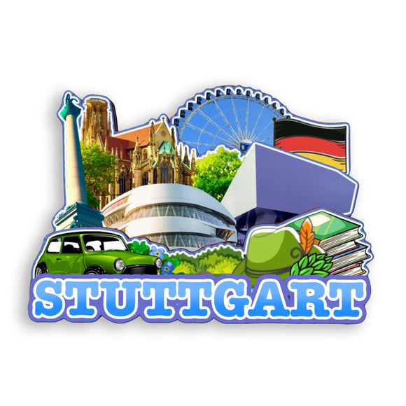 Refrigerator Magnet for Stuttgart Germany  1179