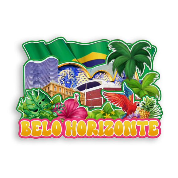 Refrigerator Magnet for Belo Horizonte Brazil  1908