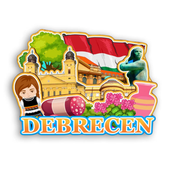Refrigerator Magnet for Debrecen Hungary  2145