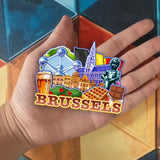 Refrigerator Magnet for Brussels Belgium  2003