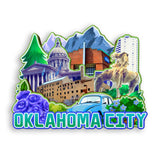 Refrigerator Magnet for Oklahoma City Oklahoma USA  1102